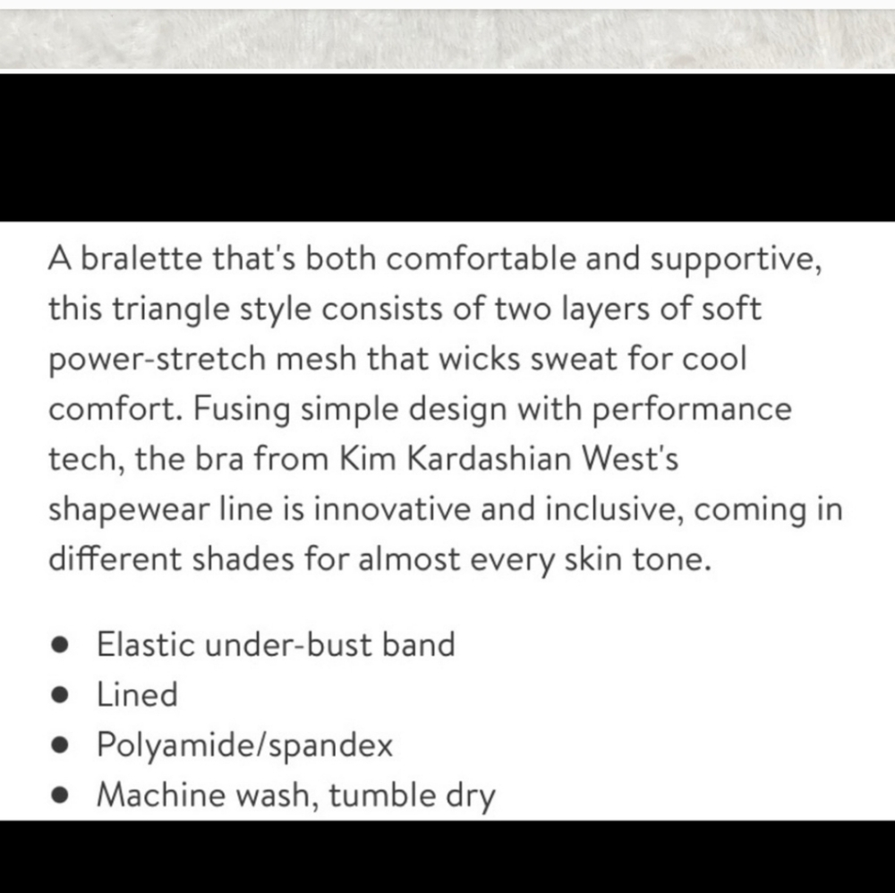 Skims Mesh Triangle Bralette - image 6